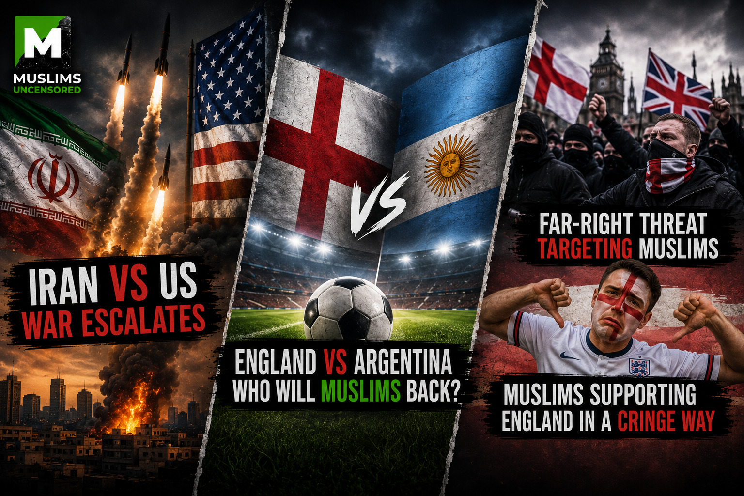 Iran war reignites, cringe overzealous England supporters and is Messi a 'dedicated zionist'?