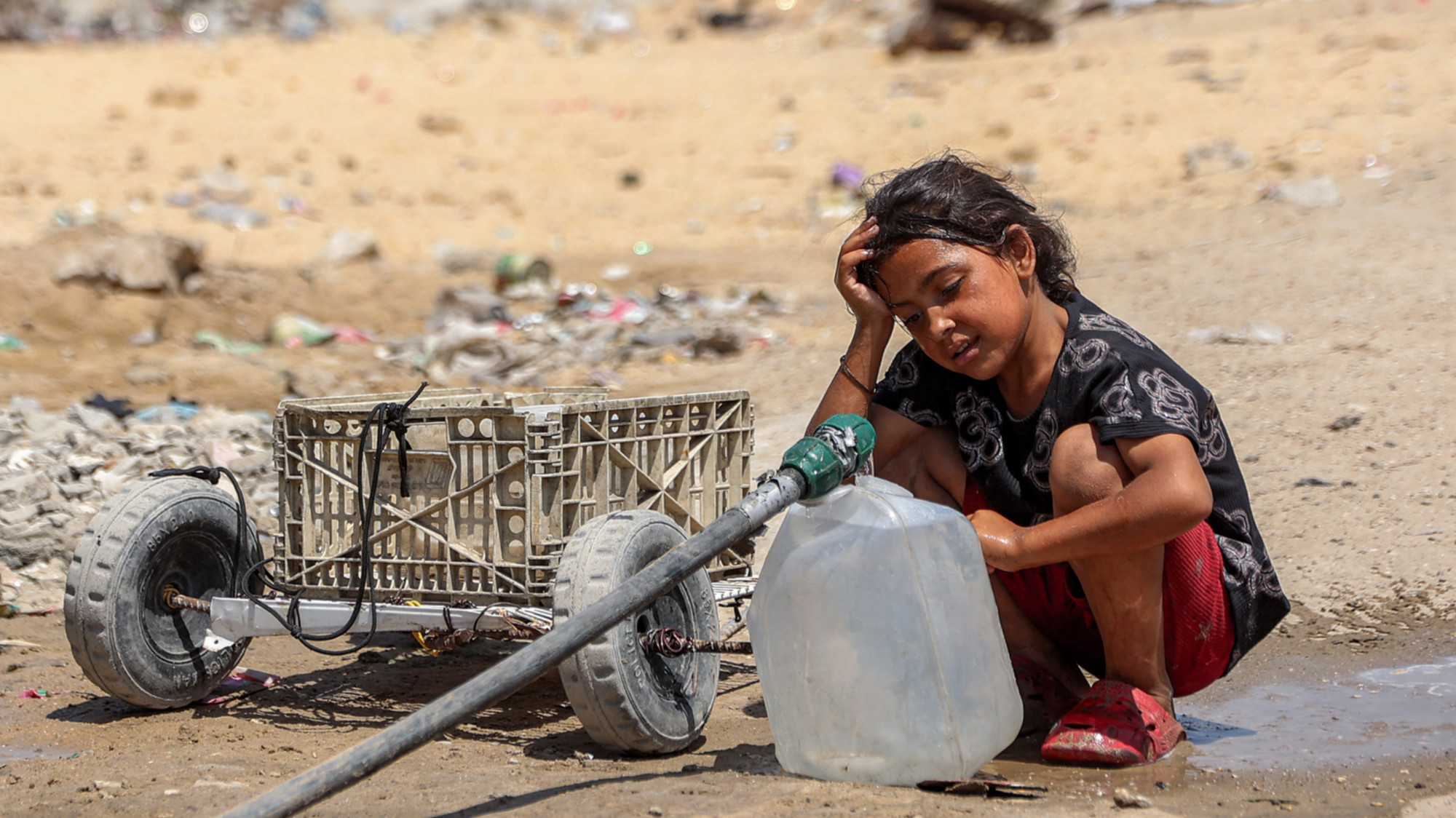 'It feels like hell': Gaza families battle suffocating summer heat in tents