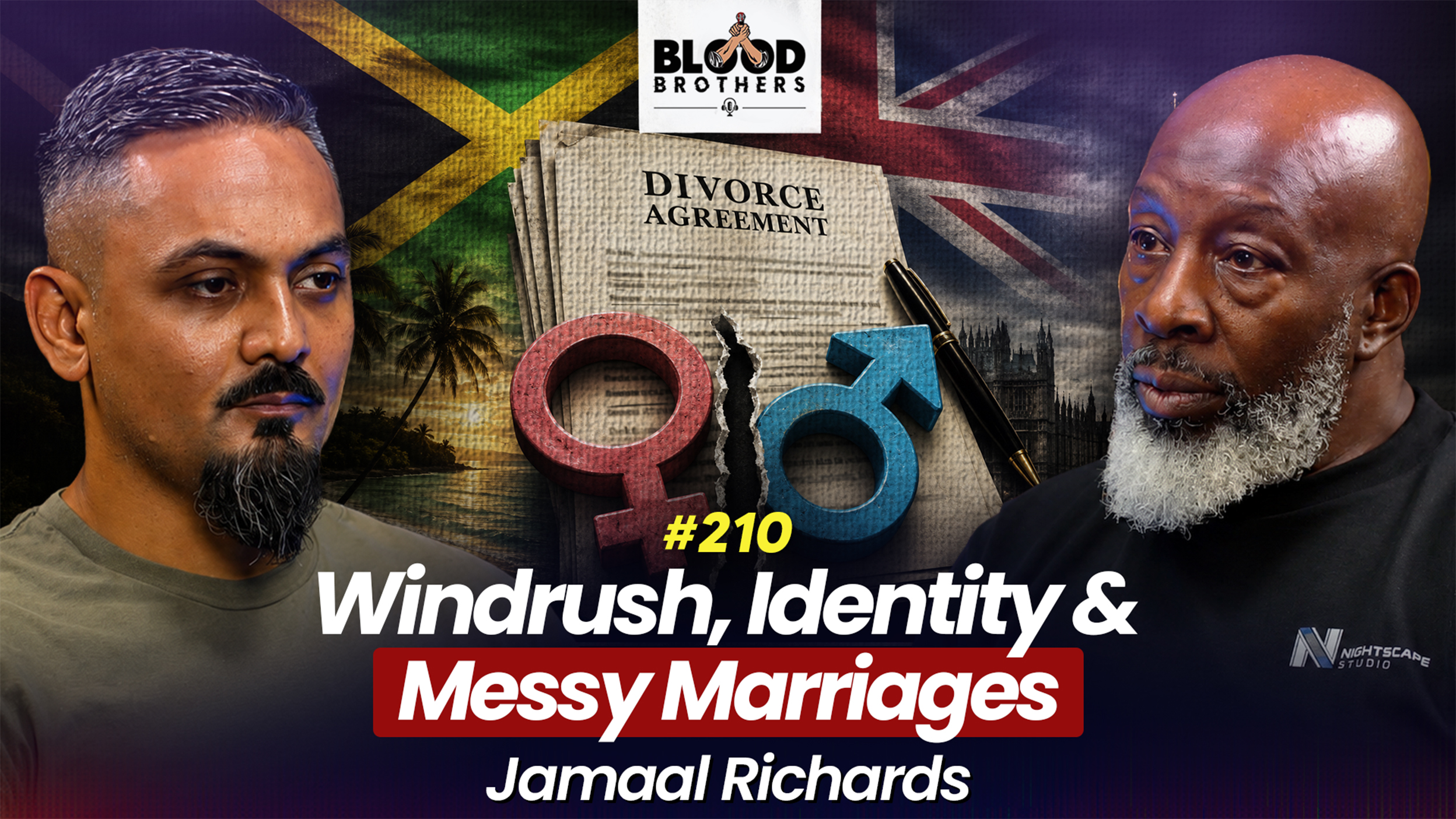 Blood Brothers #210: Windrush, Jamaica, messy marriages, domestic violence & AI